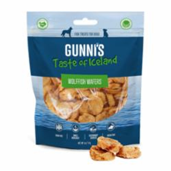 Gunni's - Wolf Fish Wafers Dog Treats 5 oz.