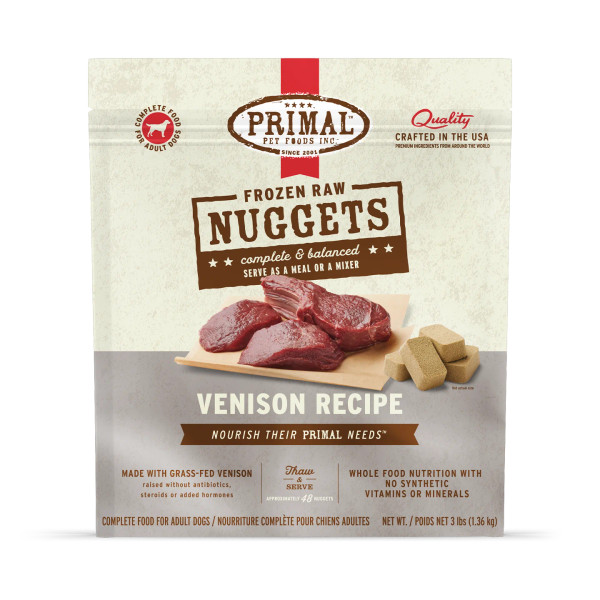 Primal - Venison Formula Nuggets Freeze-Dried Dog Food