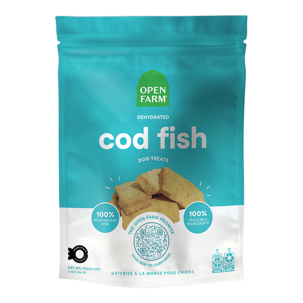 Open Farm - Dehydrated Cod Fish Dog Treats 2.25 oz