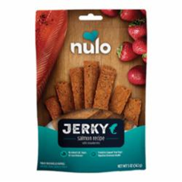 Nulo - Freestyle Grain Free Salmon Recipe with Strawberries Jerky Strips Dog Treat 5 oz