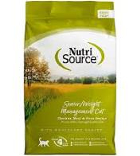 NutriSource - Senior Weight Management Chicken & Rice Formula Dry Cat Food
