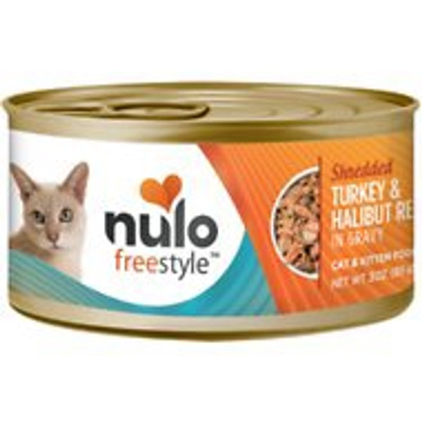 Nulo Freestyle - Shredded Turkey & Halibut Canned Cat Food 3.0 oz.