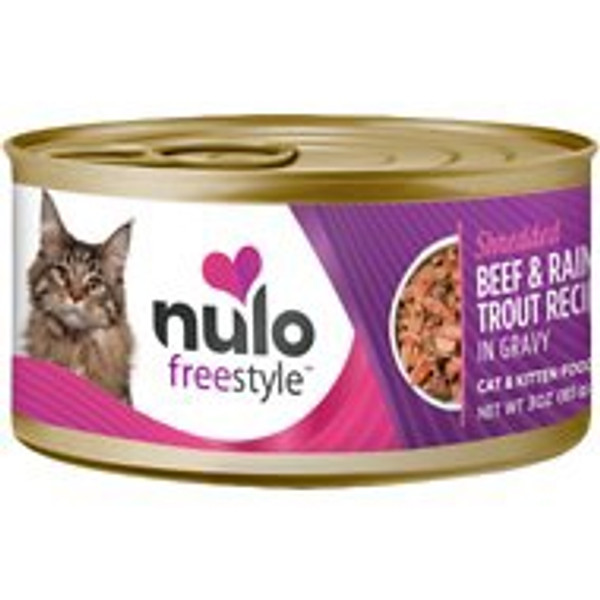 Nulo Freestyle - Shredded Beef & Rainbow Trout Canned Cat Food 3.0 oz.