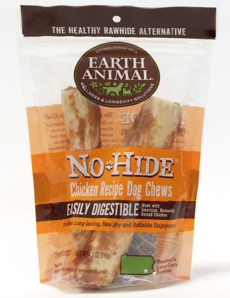 Earth Animal - No Hide Chew Chicken 7" 2 pack