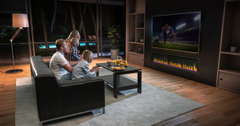 Modern Flames Orion Slim 76" Linear Heliovision Fireplace - OR76-SLIM