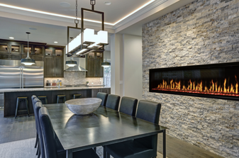 Modern Flames Orion Slim 100" Linear Heliovision Fireplace - OR100-SLIM