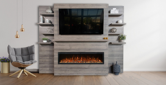 Modern Flames Allwood Media Wall System for Spectrum - AFWS