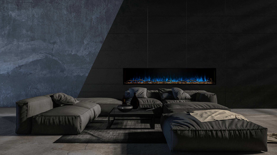Modern Flames Landscape Pro Slim 96" Built-In Electric Fireplace - LPS-9614