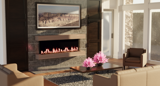 Modern Flames Orion Multi 60" Studio Suites Wall Mount Floating Mantel - WSS-OR60