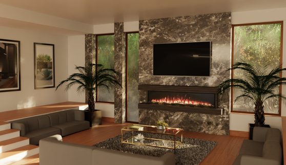 Modern Flames Landscape Pro Multi 44" Studio Suites Wall Mount Floating Mantel - WMC-44LPM