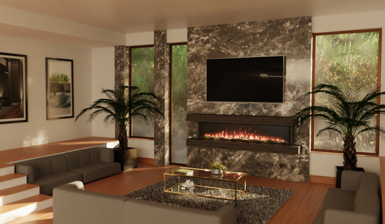 Modern Flames Landscape Pro Multi 56" Studio Suites Wall Mount Floating Mantel - WMC-56LPM