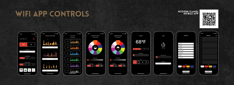 Orion WiFi app controls overview