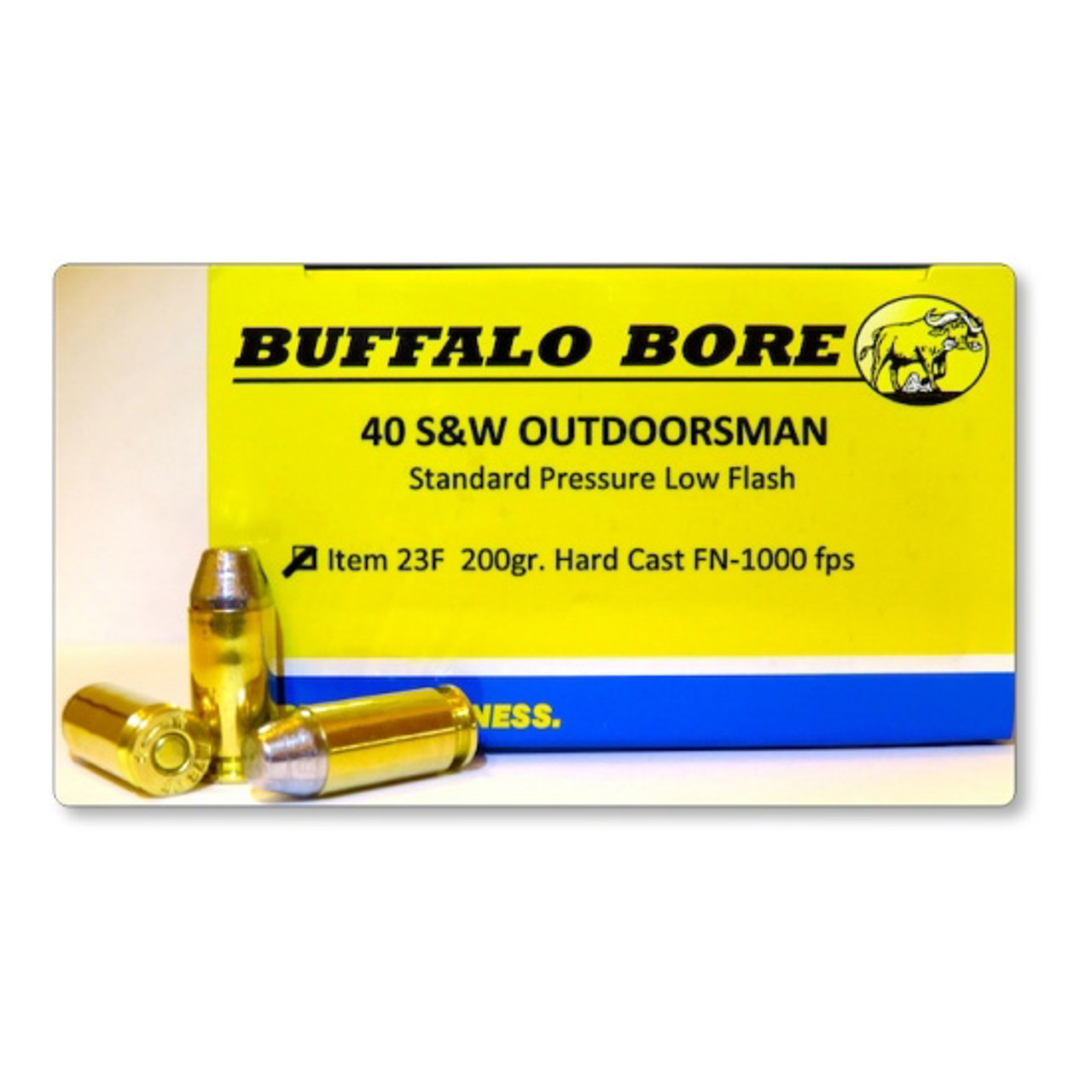 Buffalo Bore Ammunition 23E20 Standard Pressure 40 S&W 140 gr 1300 fps —  AmmoJoy