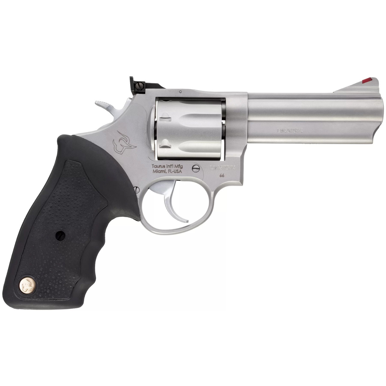 Taurus Model 66 Double Action Revolver .357 Magnum 4 Barrel 7 Rounds Fixed  Front/Adjustable Rear Sights Soft Rubber Grip Matte Black Finish - Duke's  Sport Shop, Inc.