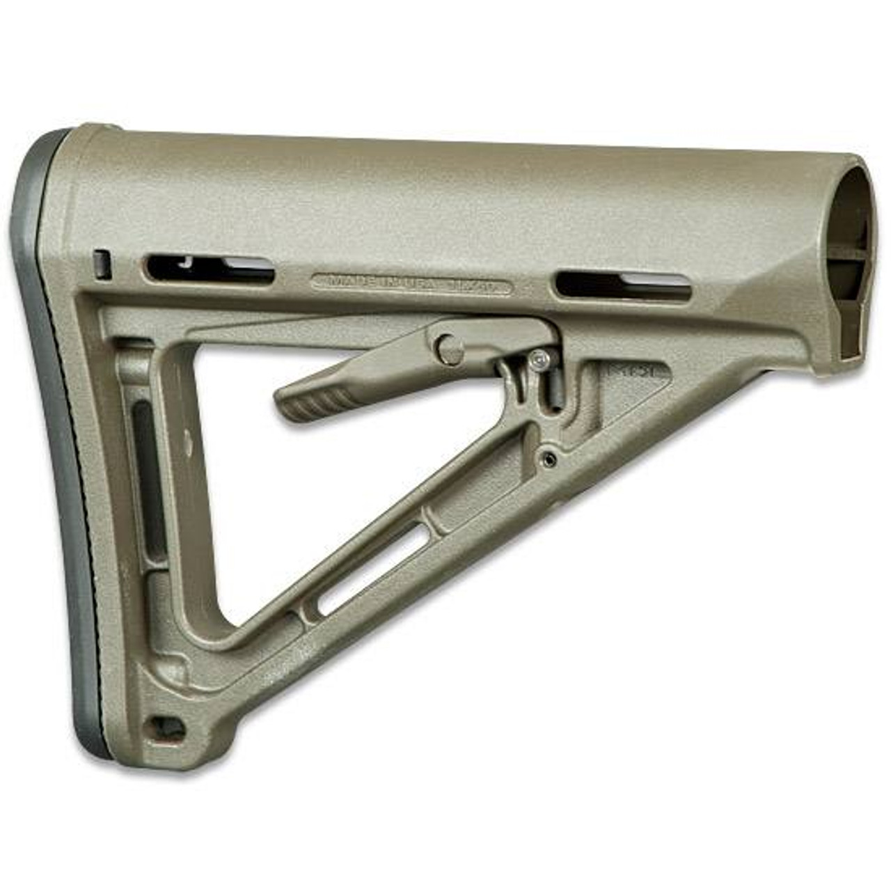 AR-15 MOE Carbine Stock Magpul Mil-Spec OD Green Rubber Butt Pad