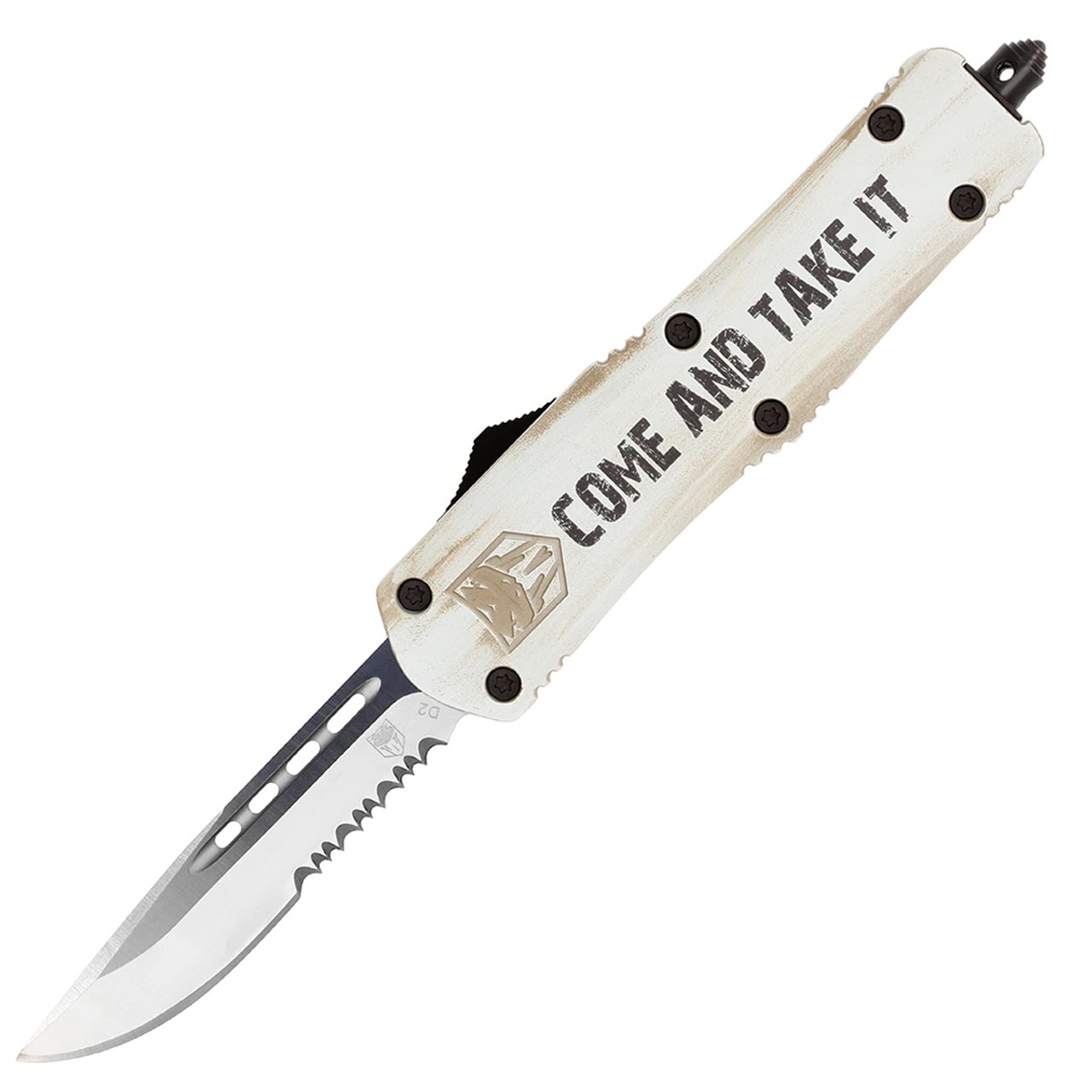 CobraTec Knives Medium FS-3 OTF Knife 3 inch Partially Serrated