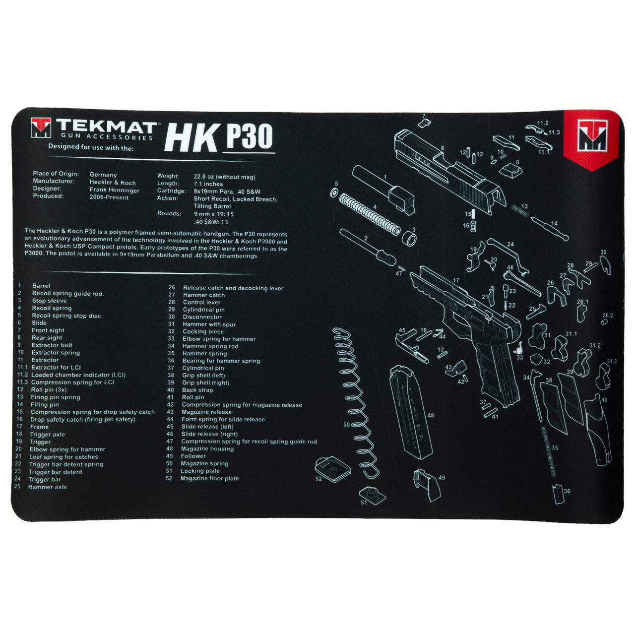 11x17 Gun Cleaning Mat