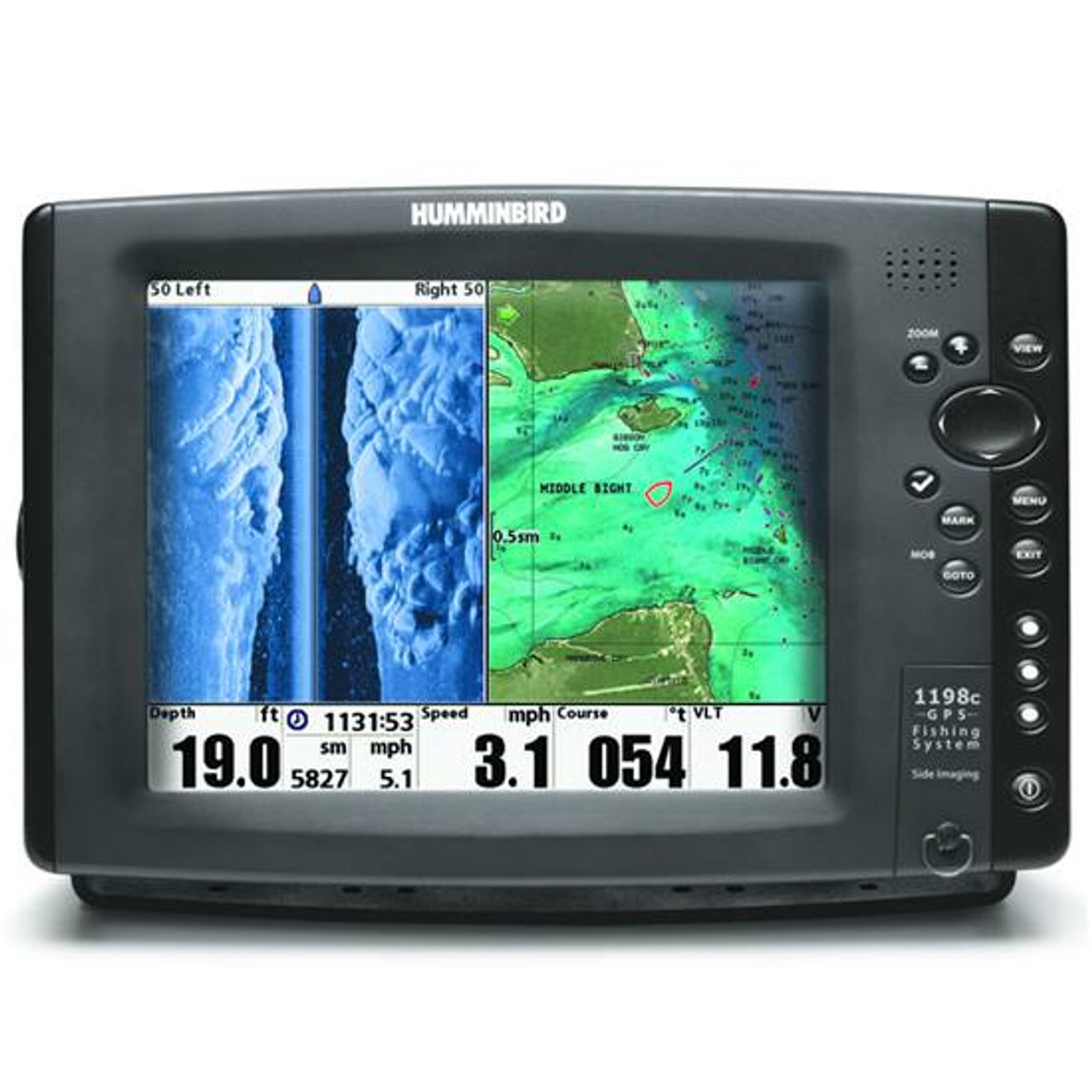 Humminbird 1198C Side Imaging Sonar Fish Finder Combo GPS 10.4