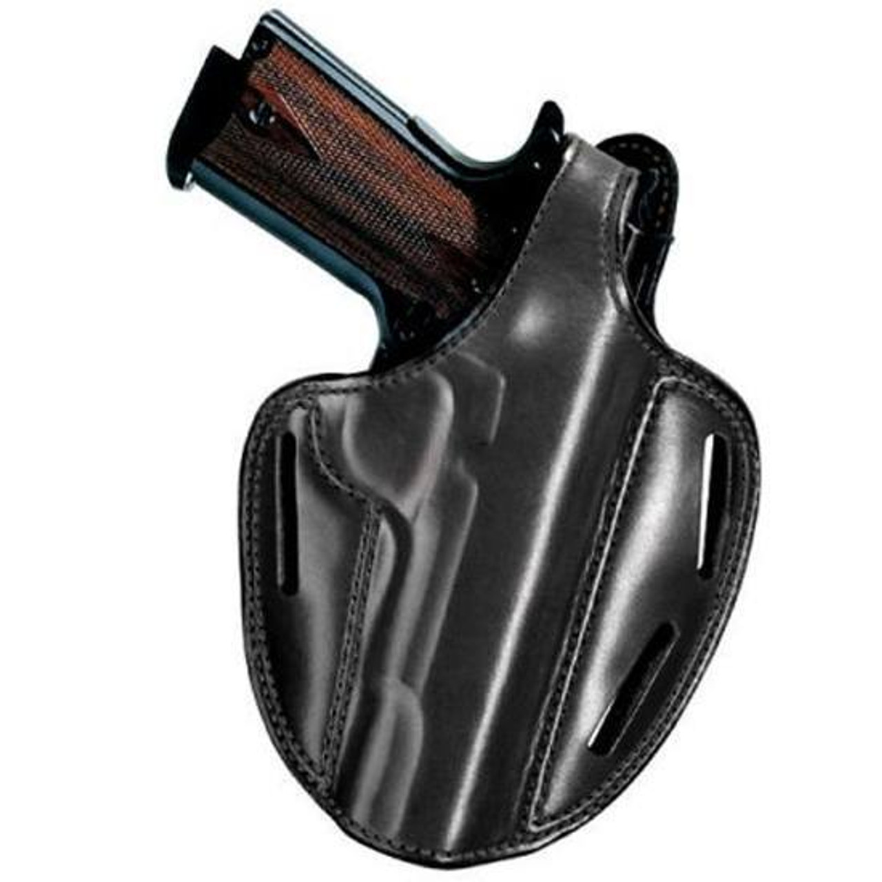 Suede Lined Thumbsnap Belt Slide Pistol Holster