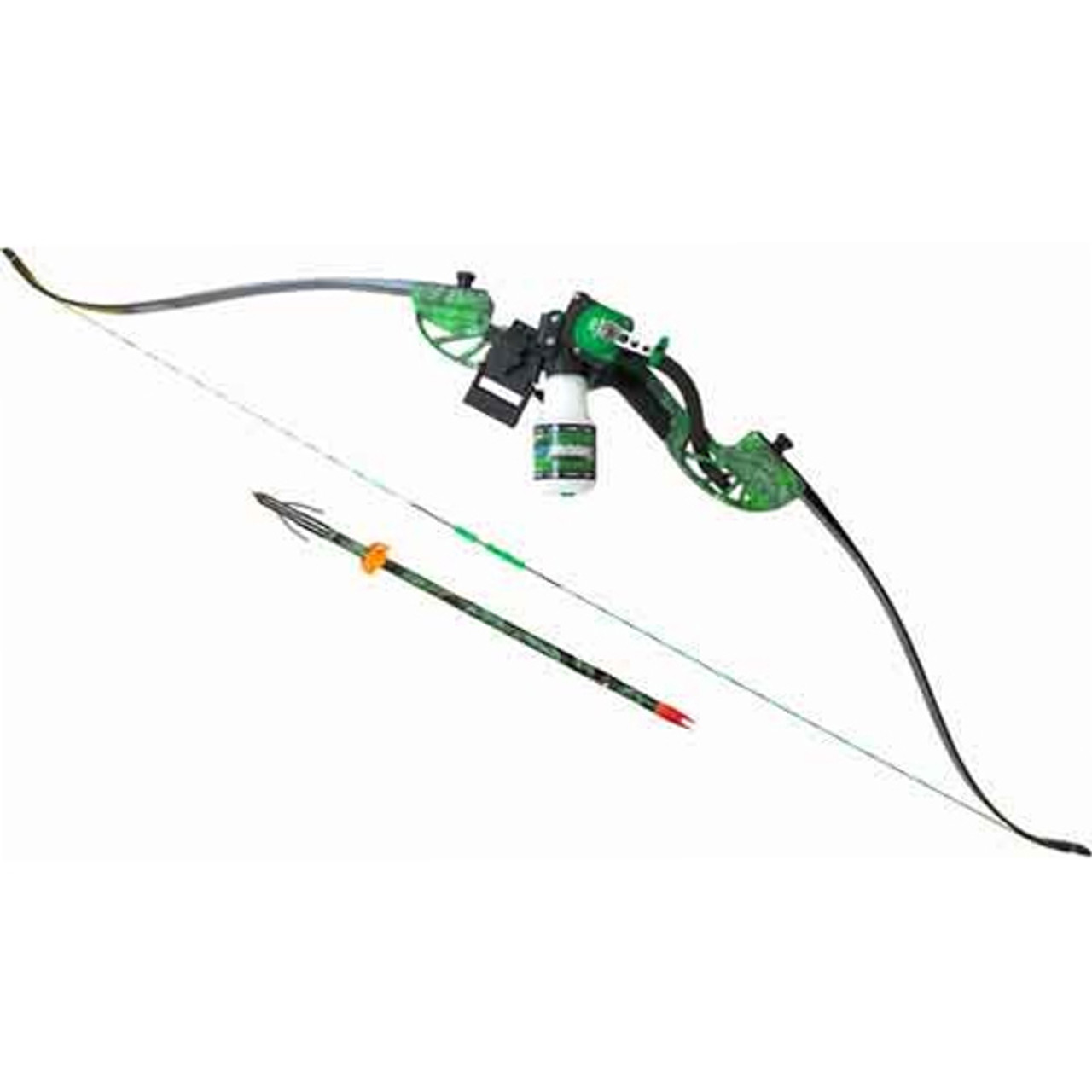 AMS Water Moc Recurve Bowfishing Bow Kit Right Hand Green [FC-645756705108]  - Cheaper Than Dirt