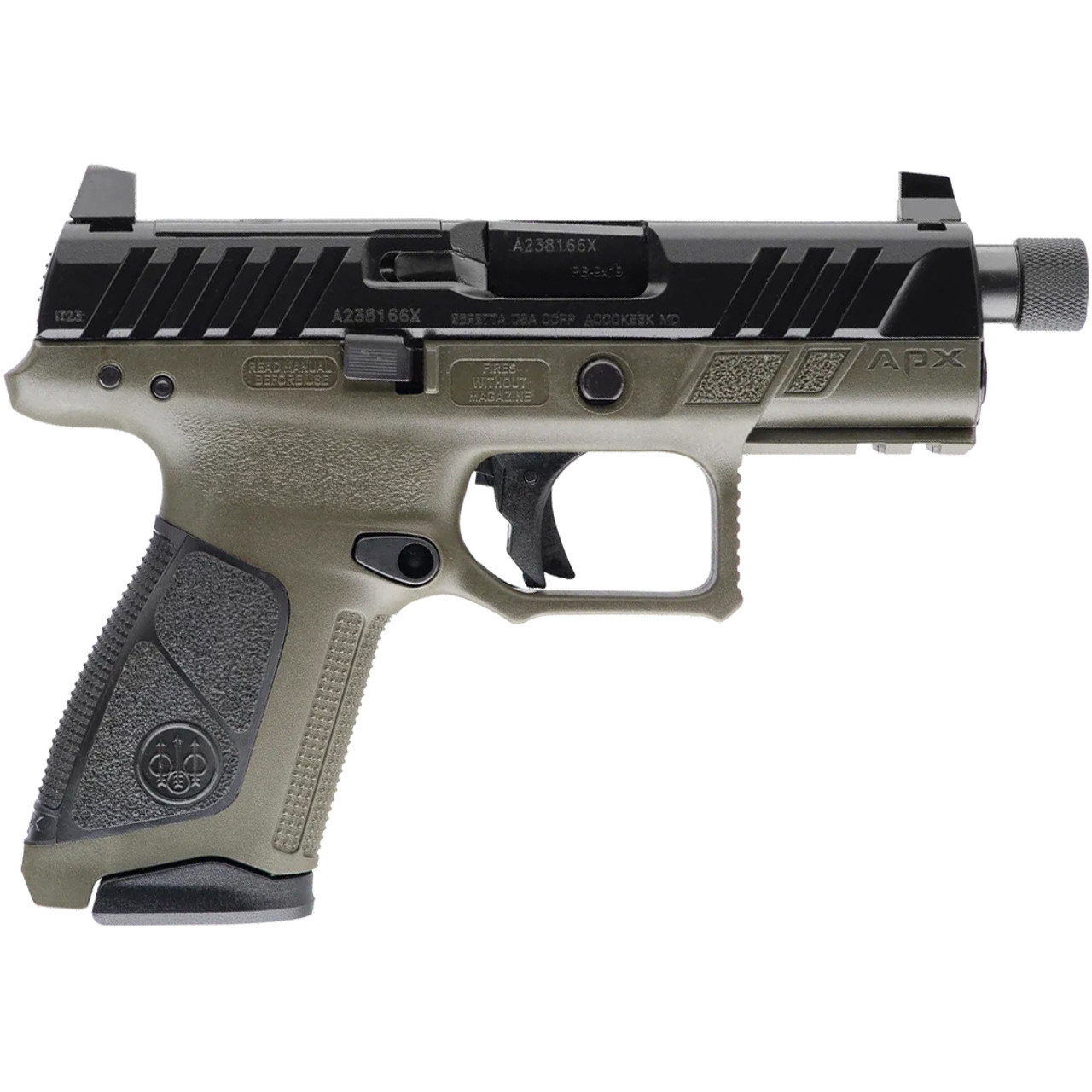 Beretta APX A1 Compact Tactical 9mm Luger Semi Auto Pistol OD 
