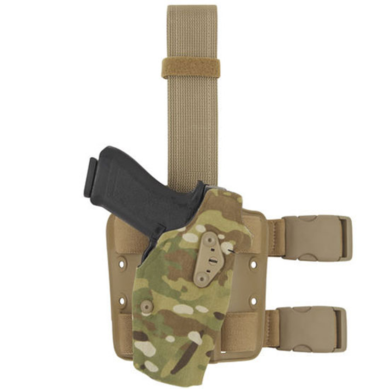 Safariland ALS Optic Tactical Leg Holster for Glock 17, 22 with Light  MultiCam Cordura Finish [FC-781602540278] - Cheaper Than Dirt