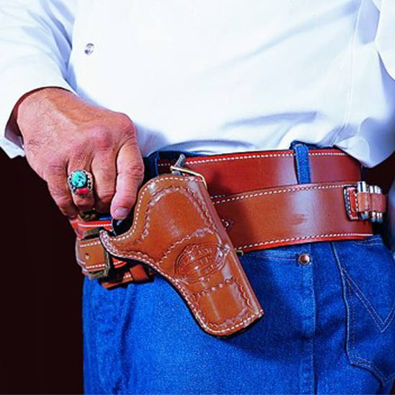Western holster Cross Draw for Single action 6,5 Revolver - Holsterw