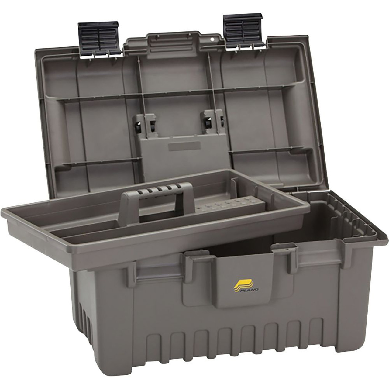 Plano 22 Power Toolbox with Tray Gray [FC-024099007818] - Cheaper Than Dirt