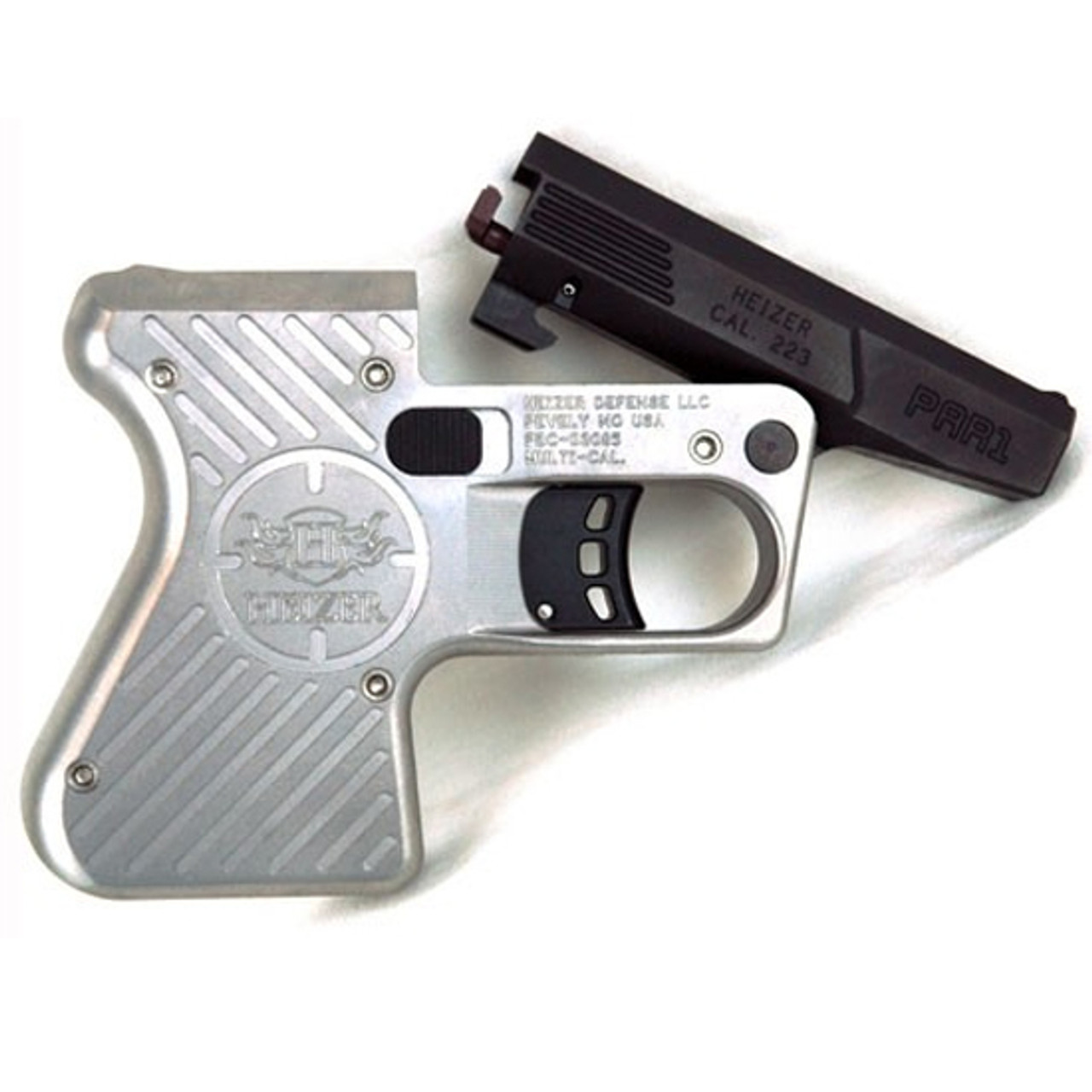 Heizer Defense Pocket AR Break Action Single Shot Pistol .223 Remington  3.87 Barrel One Round Capacity Two Tone Matte Black Barrel/Stainless Steel  Frame PAR1SS [FC-858560003951] - Cheaper Than Dirt