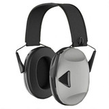Peltor RangeGuard Electronic Earmuffs 21dB Noise Reduction Rating Over the Head Low Profile Two AAA Batteries Black/Gray RG-OTH-4 [FC-051141990590]