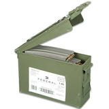 Federal 5.56 NATO Ammunition 420 Rounds XM855 FMJ 62 Grains On Stripper Clips In Ammo Can XM855LC1AC1 [FC-029465563189]