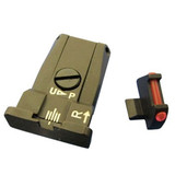 Beretta Fiber Optic Adjustable Sight Set 92A1/96A1 1-Dot Configuration Steel Housing Matte Black [FC-082442884882]