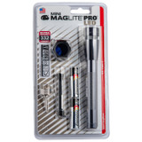 Maglite Mini Pro Red/Blue/Clear LED 272 Lumens AA Battery Grey Combo Pack [FC-038739554839]