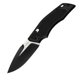Kershaw Knives Induction Folding 3.1" Plain Drop Point Satin and Black Coated 8Cr13MoV Steel Blade Aluminum Glass Filled Nylon Insert Handle Pocket Clip [FC-087171044897]