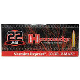 Hornady Varmint Express .22 WMR Ammunition 200 Rounds 30 Grain Hornady V-Max Projectile 2200fps [FC-090255712254]