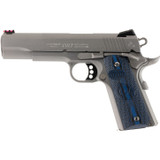 Colt Competition 1911 Series 70 Government Model Semi Auto Pistol .38 Super 5" Barrel 9 Rounds Fiber Front Sight Novak Rear Sight G10 Grips Brushed Stainless Finish [FC-098289111463]