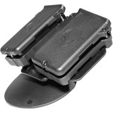 Alien Gear Cloak Double Mag Carrier IWB/OWB Single Stack 9mm/.40 S&W Magazines Polymer Black [FC-193858308845]