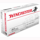 Winchester USA .40 S&W Ammunition 500 Rounds, FMJFN, 165 Grain [FC-50020892212355]