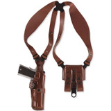 Galco VHS Vertical Shoulder Holster System Fits S&W 6" N-Frame Revolvers Ambidextrous Leather Tan [FC-601299197565]
