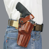D.A.O. Belt Holster 4" Revolvers Right Hand Leather Tan [FC-601299177253]