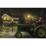 Rivers Edge Products Santa on Tractor LED Art Canvas 24"x16"x1" [FC-643323177709]