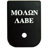 CruxOrd Magazine Base Plate for Glock Molon Labe Aluminum Black [FC-609456700276]