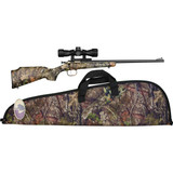 Keystone Crickett Package .22 LR Youth Single Shot Bolt Action Rimfire Rifle 16" Barrel 1 Round with Scope and Case MOBU Camo Synthetic Stock Blued Finish [FC-611613121633]