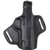 Bulldog Cases Deluxe Molded Leather Holster with Thumb Break Right Hand Mini Autos with Laser Black LMH-XSZ [FC-672352008791]