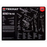 TekMat Gun Accessories Beretta 92 Schematic 20"x15" Gun Cleaning Mat Black [FC-612409971265]