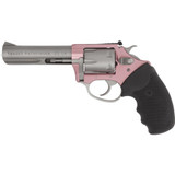 Charter Arms Target Pathfinder Pink Lady .22 LR Rimfire Revolver 4" Barrel 6 Rounds Aluminum Frame Black Rubber Grip Two Tone Pink/Stainless Finish [FC-678958522327]