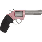 Charter Arms Target Pathfinder Pink Lady .22 LR Rimfire Revolver 4" Barrel 6 Rounds Aluminum Frame Black Rubber Grip Two Tone Pink/Stainless Finish [FC-678958522327]