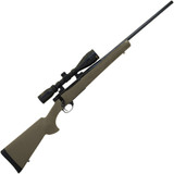 Howa Gamepro Gen-2 .300 PRC Bolt Action Rifle 24" Threaded Barrel 3 Rounds with 3.5-10x44 Scope Green Hogue Overmolded Stock Blued Finish [FC-682146398588]