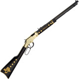 Henry Golden Boy Texas Tribute Edition .22 LR/L/S Lever Action Rifle Rimfire 20" Octagon Barrel 16 Rounds Semi-Buckhorn Rear Sight Walnut Stock Brasslite Receiver Blued Finish [FC-619835016652]