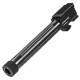 Lone Wolf AlphaWolf Replacement Barrel for Glock 22/31 gen 1-4 Conversion Barrel 9mm Luger Fluted Barrel Threaded 1/2x28 Machined 416R Stainless Steel Salt Bath Nitride Coated Matte Black AW-229TH [FC-639737069228]